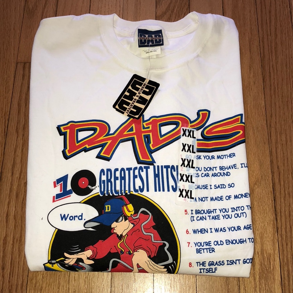 World’s Greatest Dad-Dad’s 10 Greatest Hits tshirt